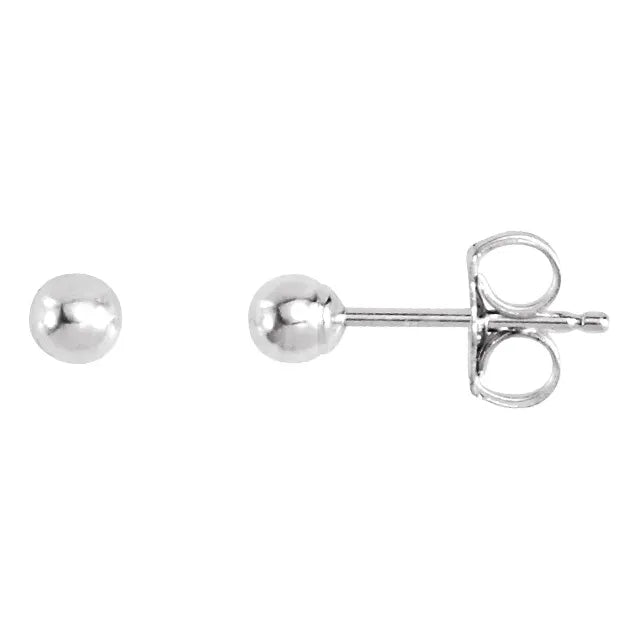 Sterling Silver 3mm Ball Stud