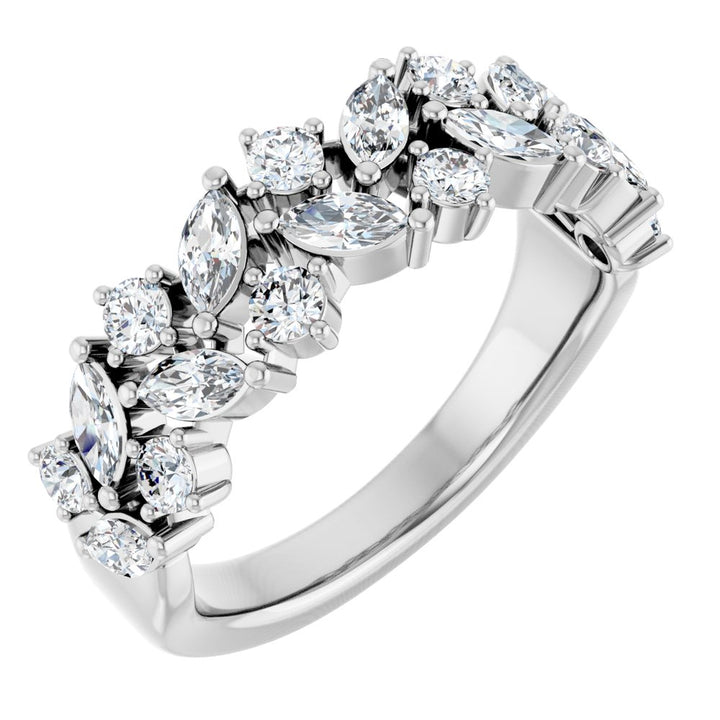 14K 1 1/3 CTW Lab Grown Diamond Anniversary Band
