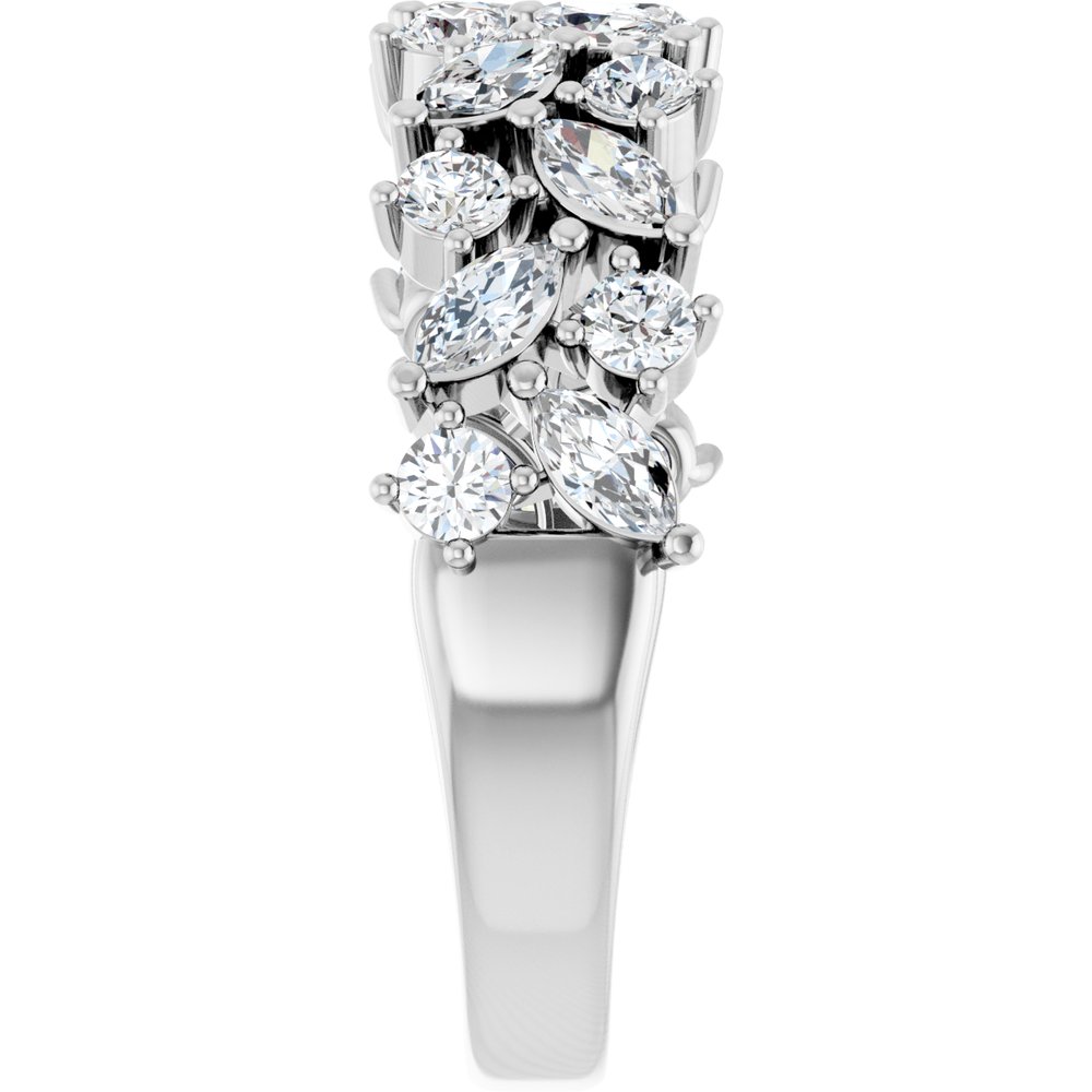 14K 1 1/3 CTW Lab Grown Diamond Anniversary Band