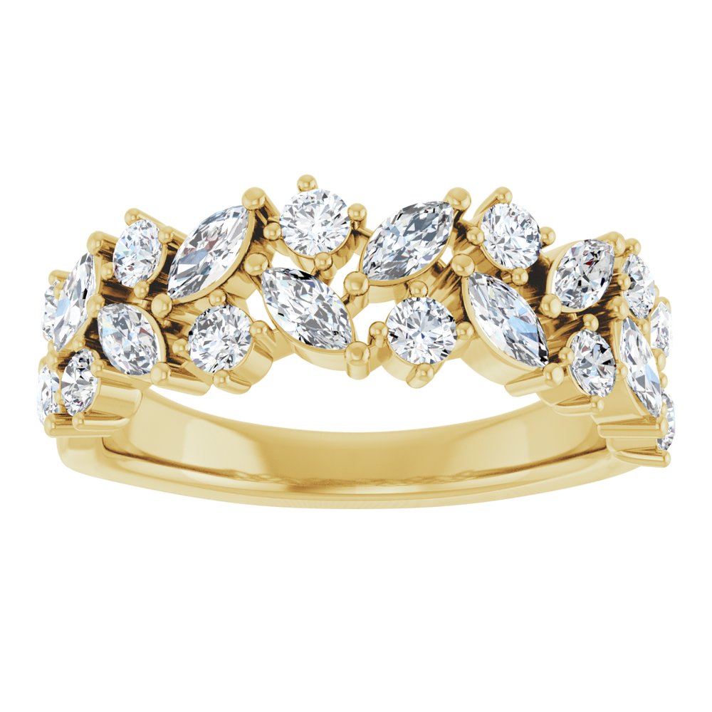 14K 1 1/3 CTW Lab Grown Diamond Anniversary Band