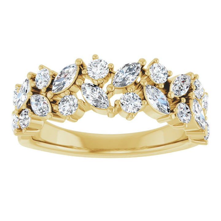14K 1 1/3 CTW Lab Grown Diamond Anniversary Band