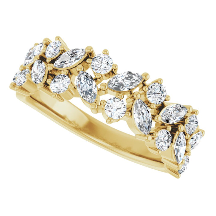 14K 1 1/3 CTW Lab Grown Diamond Anniversary Band