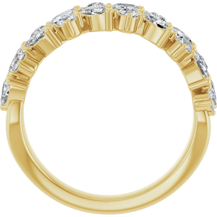 14K 1 1/3 CTW Lab Grown Diamond Anniversary Band