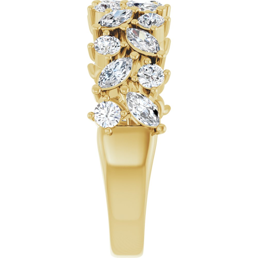 14K 1 1/3 CTW Lab Grown Diamond Anniversary Band