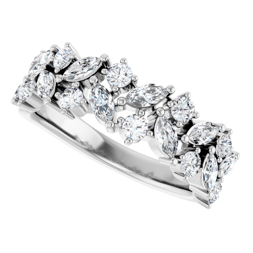 14K 1 1/3 CTW Lab Grown Diamond Anniversary Band