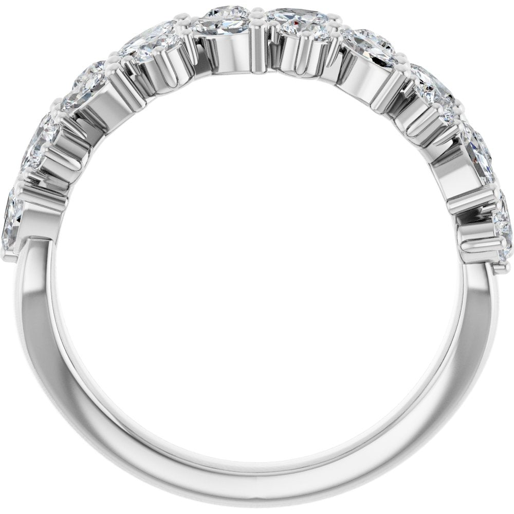 14K 1 1/3 CTW Lab Grown Diamond Anniversary Band
