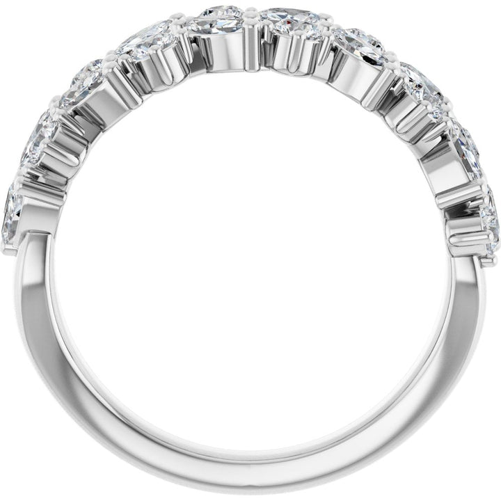 14K 1 1/3 CTW Lab Grown Diamond Anniversary Band