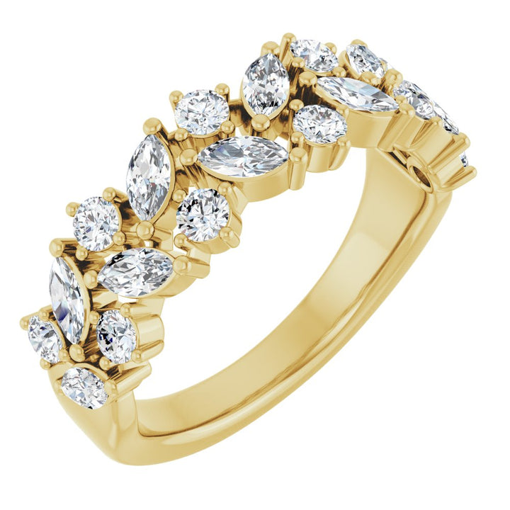 14K 1 1/3 CTW Lab Grown Diamond Anniversary Band