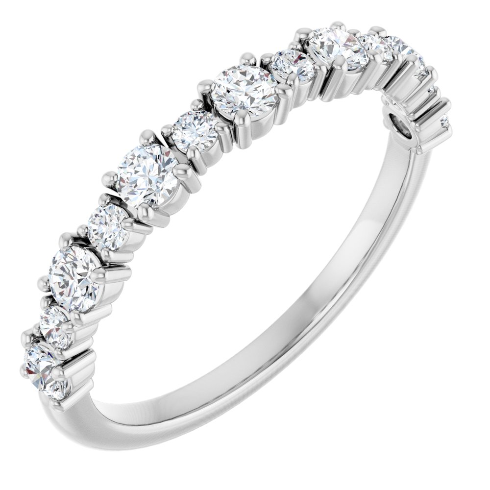 14K 1/2 CTW Lab Grown Diamond Anniversary Band