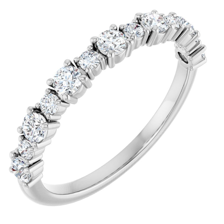 14K 1/2 CTW Lab Grown Diamond Anniversary Band