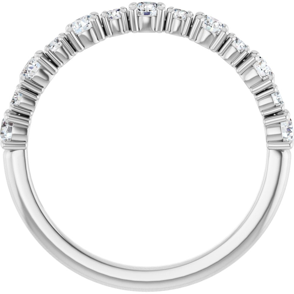 14K 1/2 CTW Lab Grown Diamond Anniversary Band