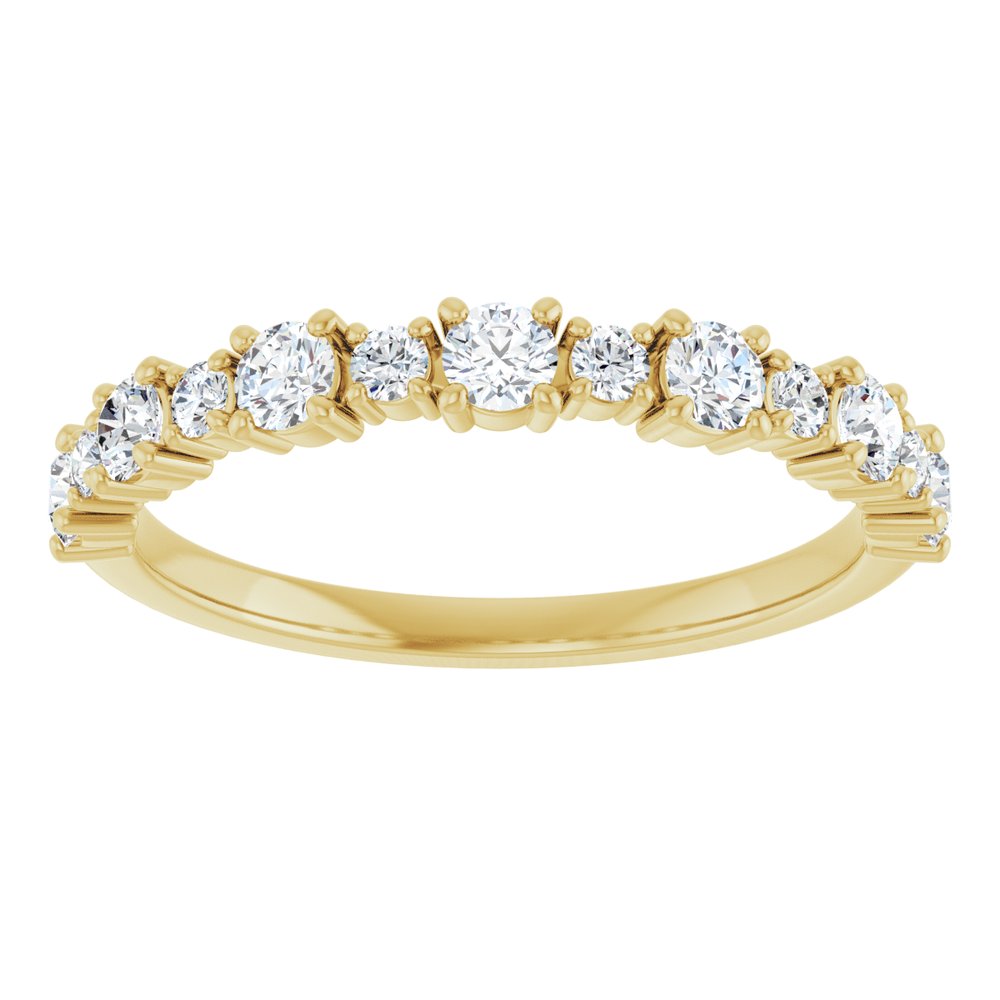 14K 1/2 CTW Lab Grown Diamond Anniversary Band