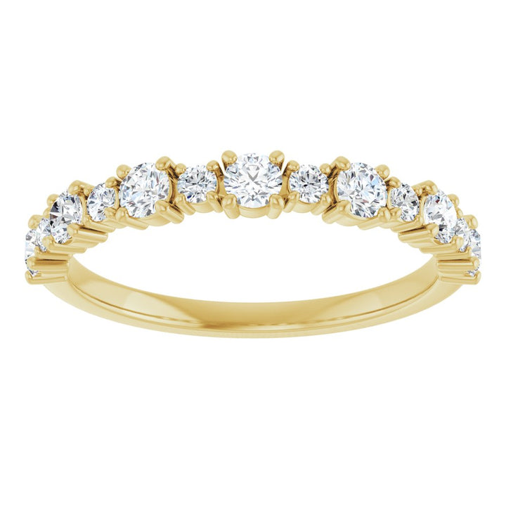 14K 1/2 CTW Lab Grown Diamond Anniversary Band