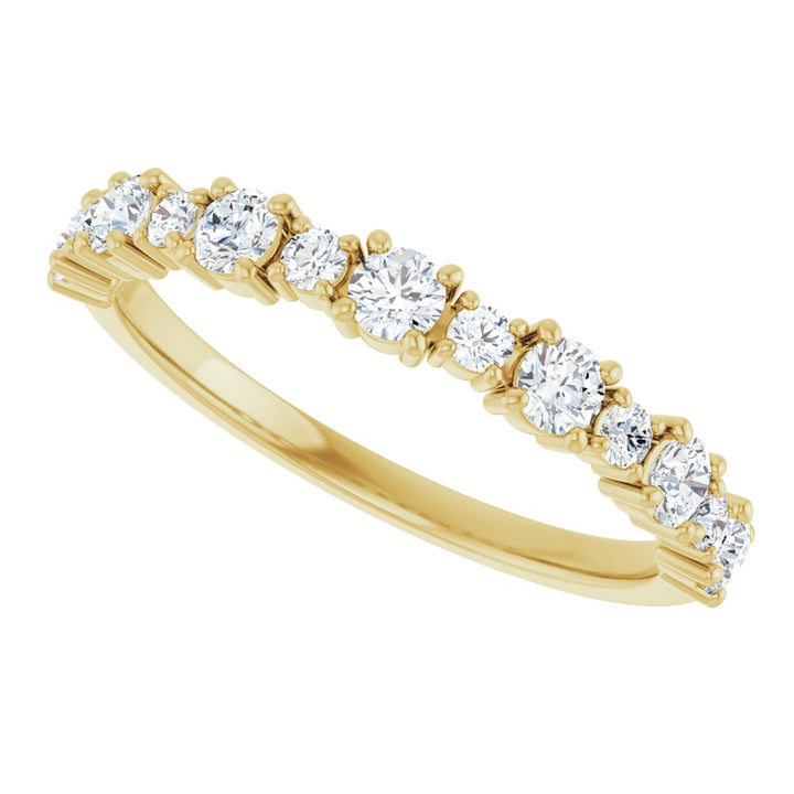 14K 1/2 CTW Lab Grown Diamond Anniversary Band