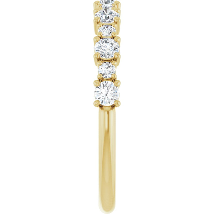 14K 1/2 CTW Lab Grown Diamond Anniversary Band