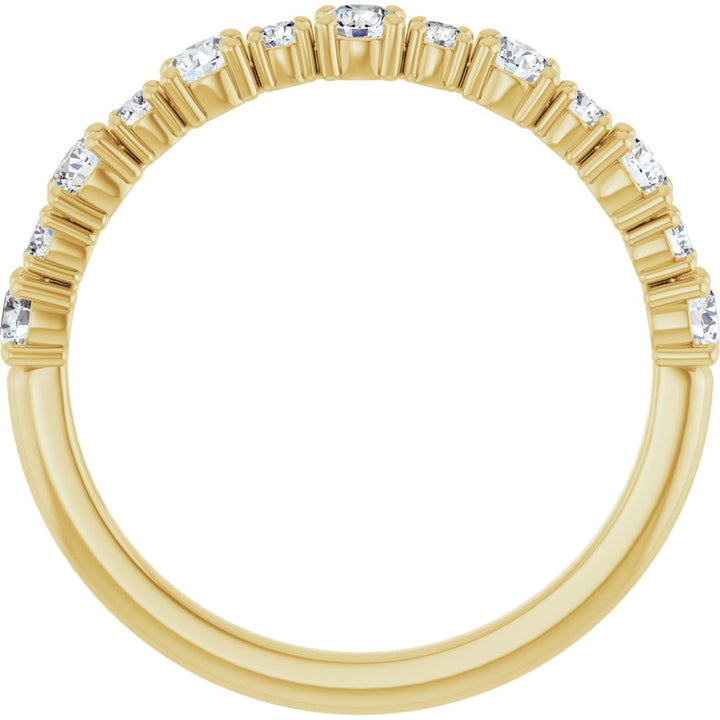 14K 1/2 CTW Lab Grown Diamond Anniversary Band