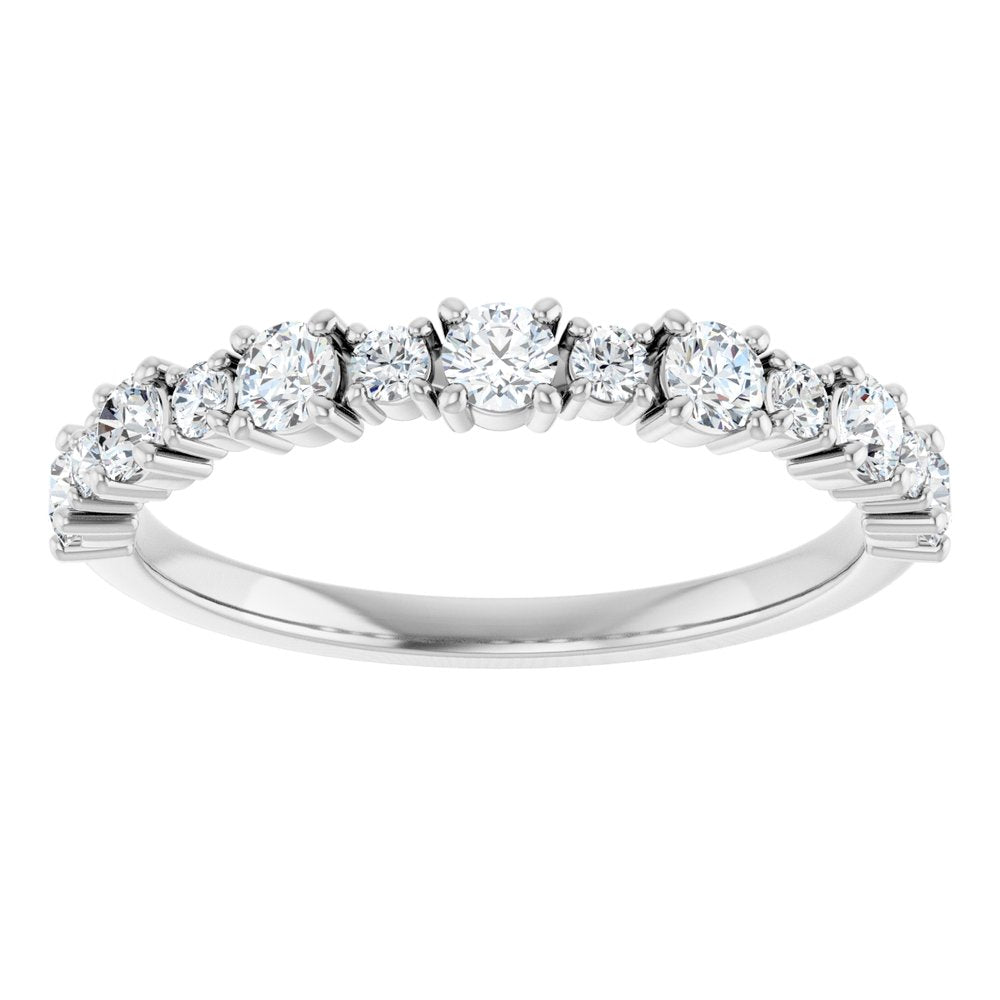 14K 1/2 CTW Lab Grown Diamond Anniversary Band