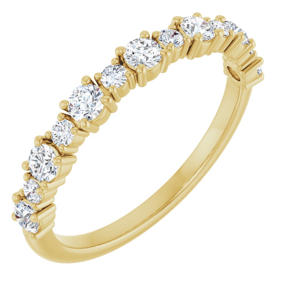 14K 1/2 CTW Lab Grown Diamond Anniversary Band