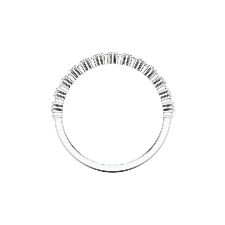 14K 1/3 CTW Natural Diamond Checkered Anniversary Band