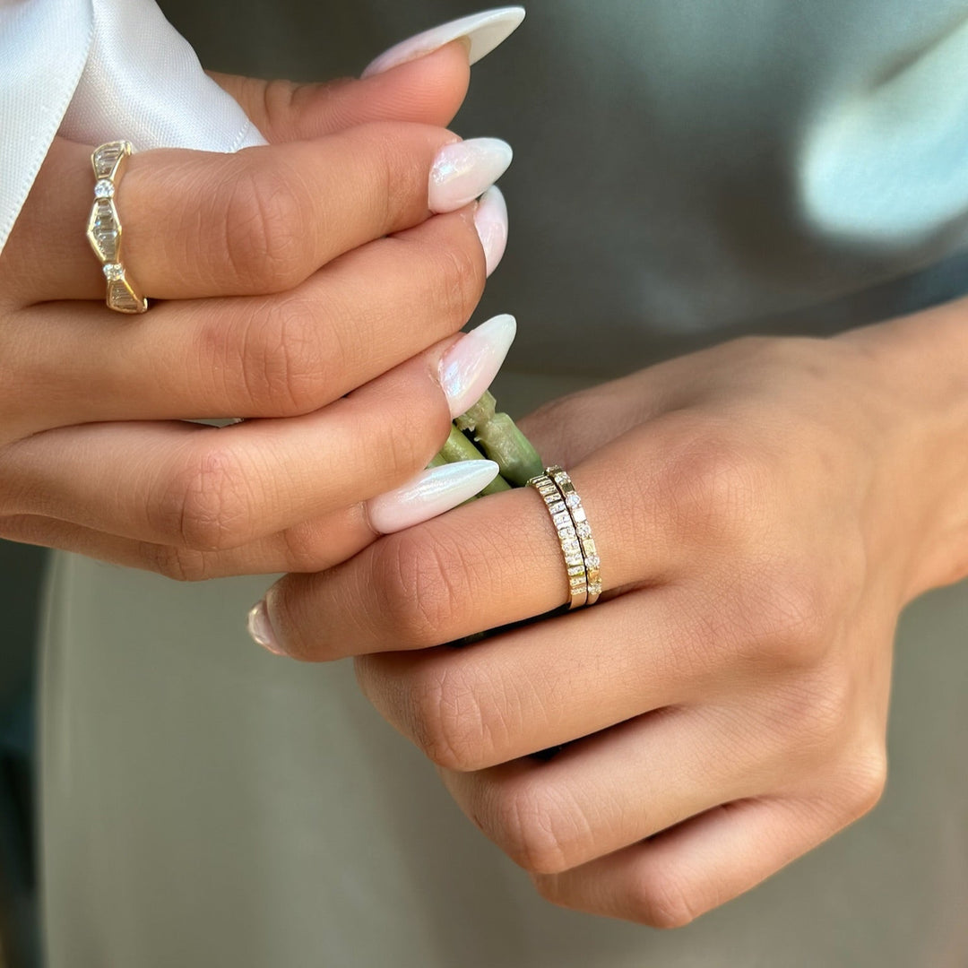 14K 1/4 CTW Natural Diamond Anniversary Band