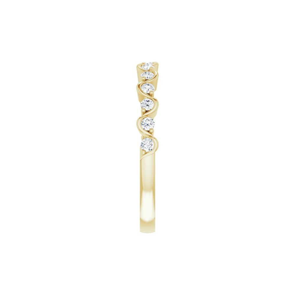 14K 1/4 CTW Natural Diamond Wave Anniversary Band-Embark Fine Jewelry