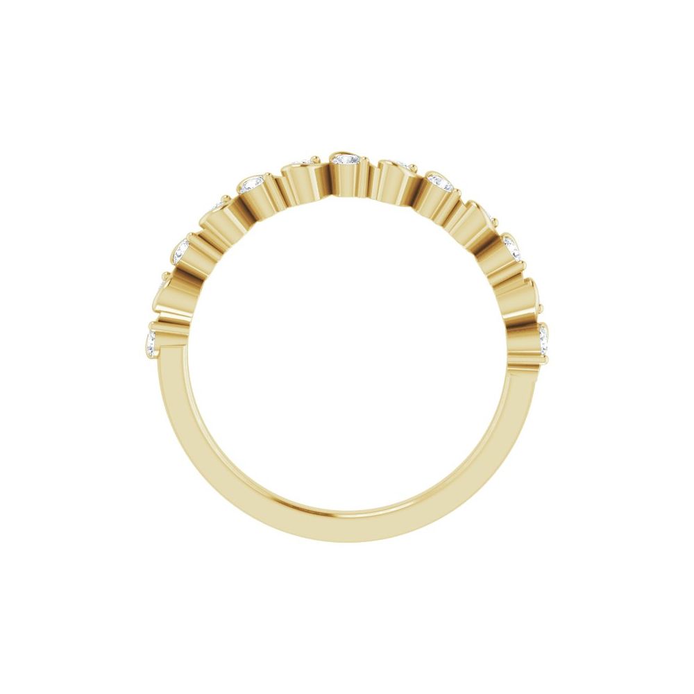 14K 1/4 CTW Natural Diamond Wave Anniversary Band-Embark Fine Jewelry