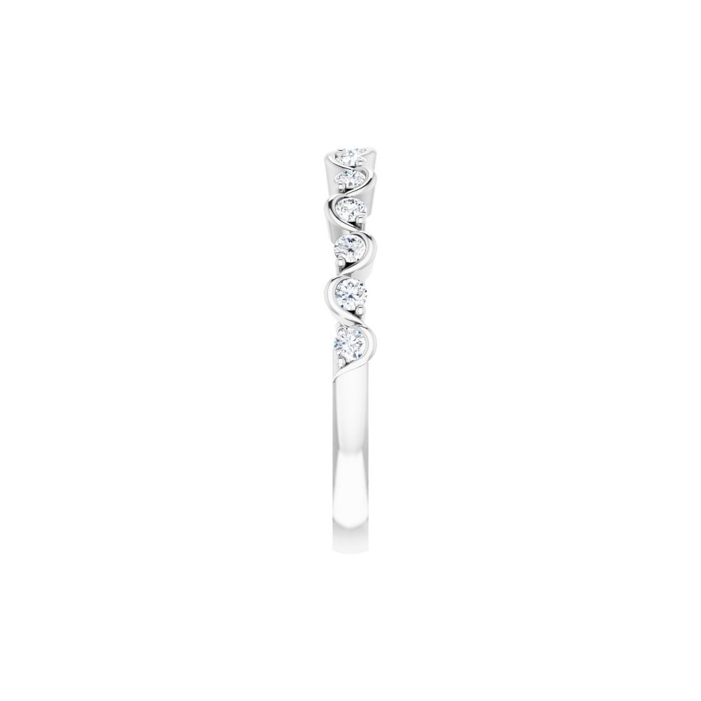 14K 1/4 CTW Natural Diamond Wave Anniversary Band-Embark Fine Jewelry
