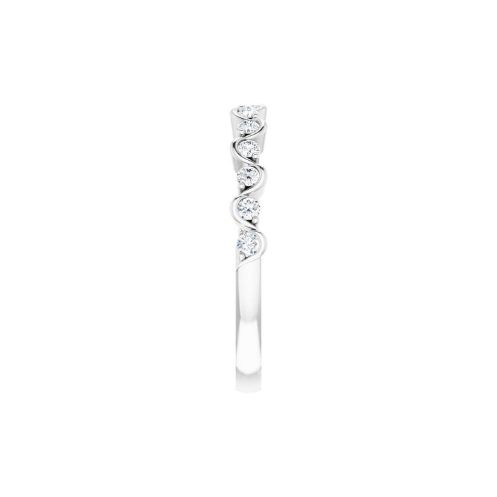14K 1/4 CTW Natural Diamond Wave Anniversary Band-Embark Fine Jewelry