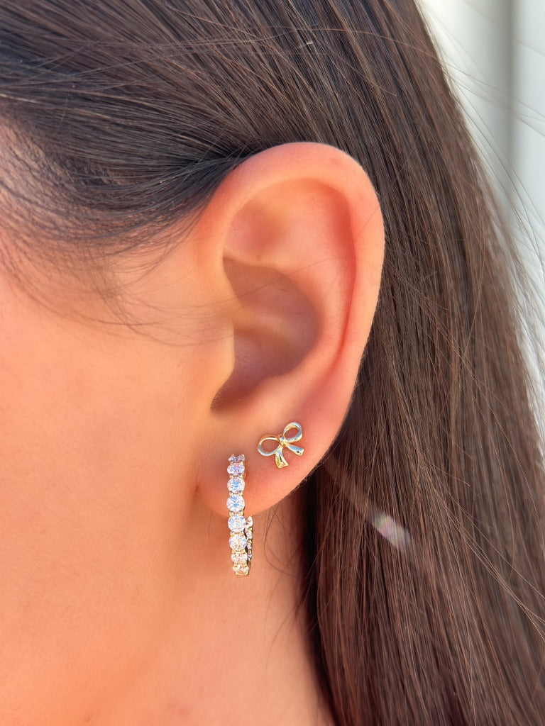 14K 2 1/5 CTW Diamond Inside-Outside Hoops-Embark Fine Jewelry