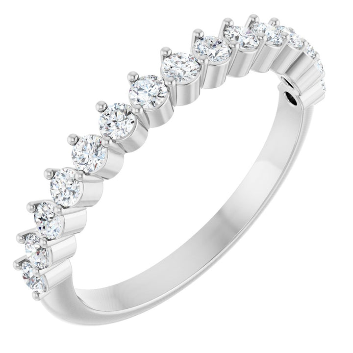 14K 3-Prong Diamond Anniversary Band