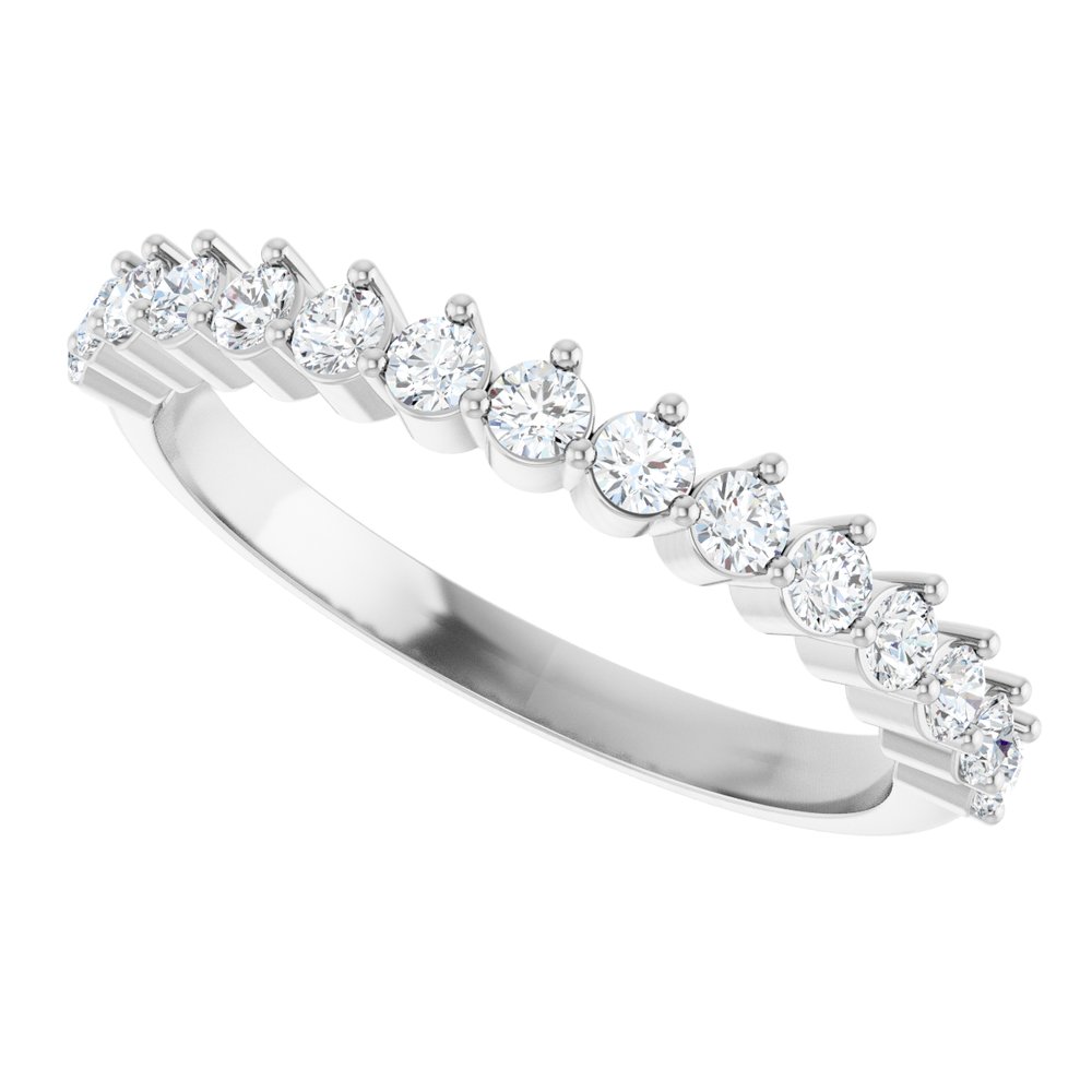14K 3-Prong Diamond Anniversary Band