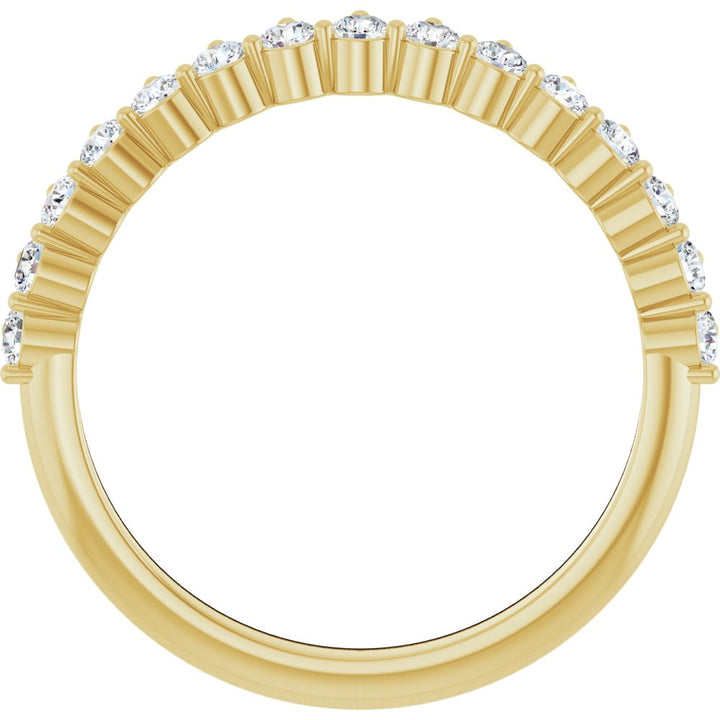 14K 3-Prong Diamond Anniversary Band
