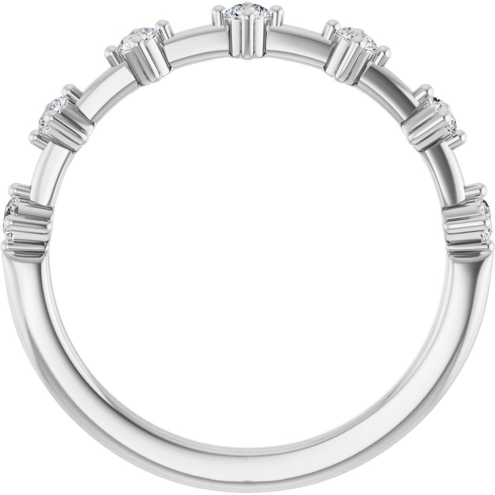 14K 7-Station Diamond Anniversary Band