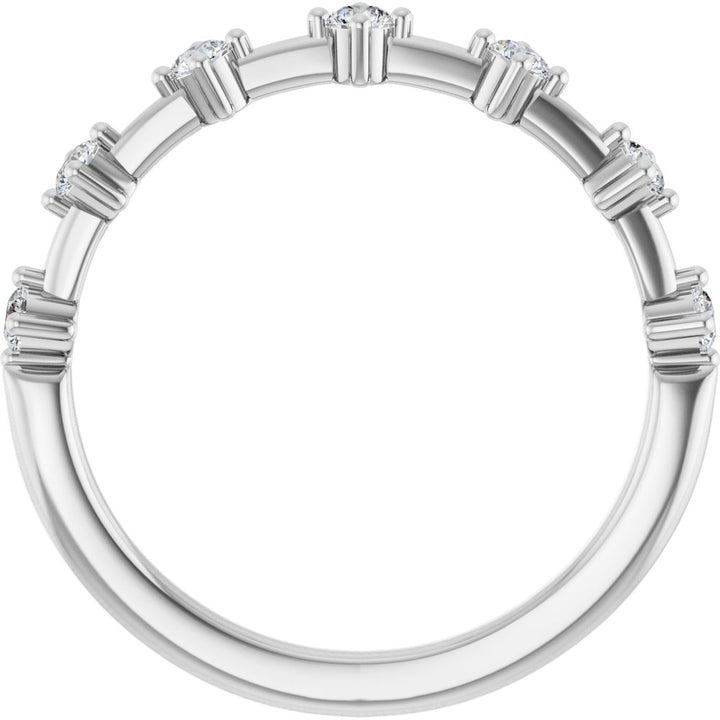 14K 7-Station Diamond Anniversary Band