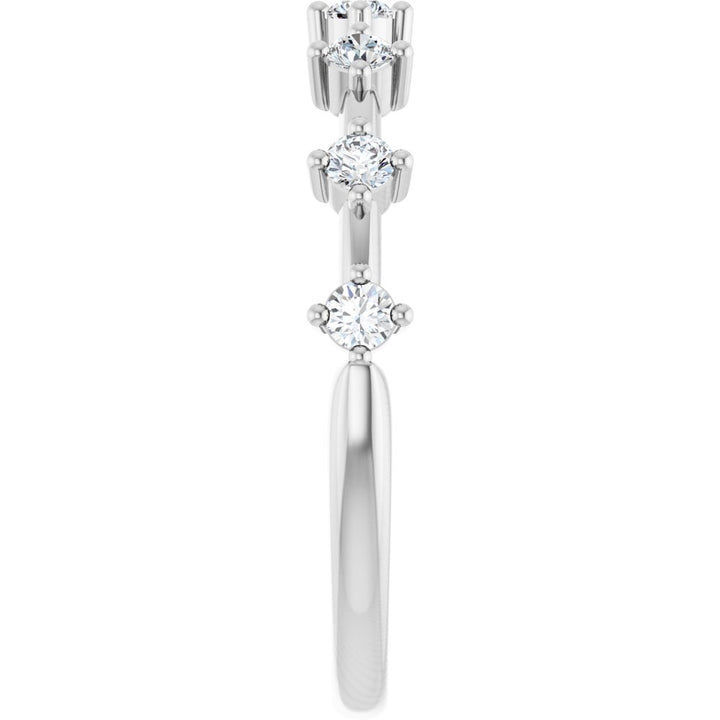 14K 7-Station Diamond Anniversary Band