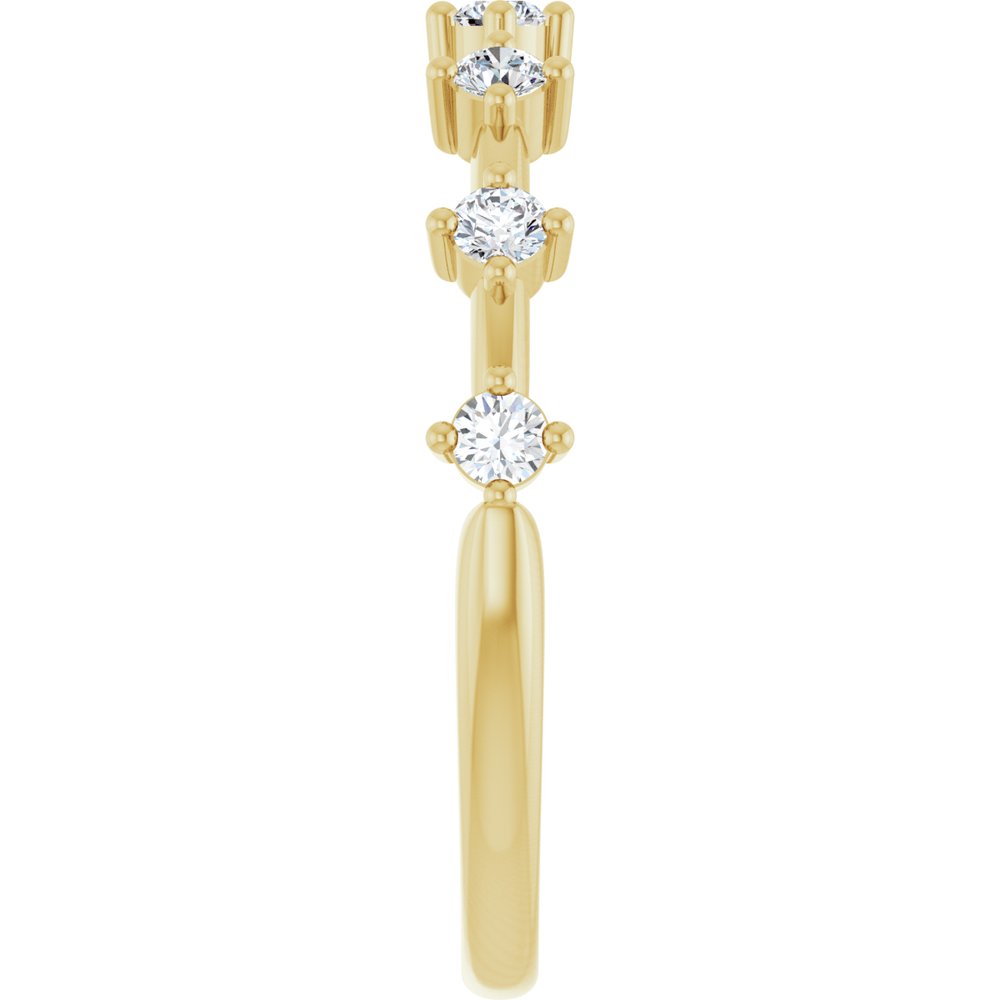 14K 7-Station Diamond Anniversary Band