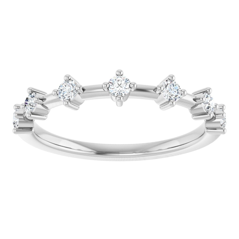 14K 7-Station Diamond Anniversary Band