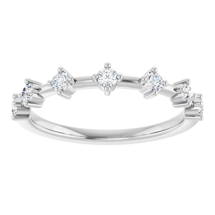 14K 7-Station Diamond Anniversary Band