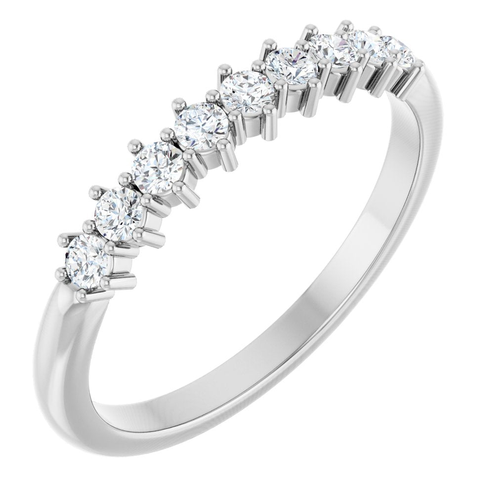 14K 9-Stone Diamond Anniversary Band