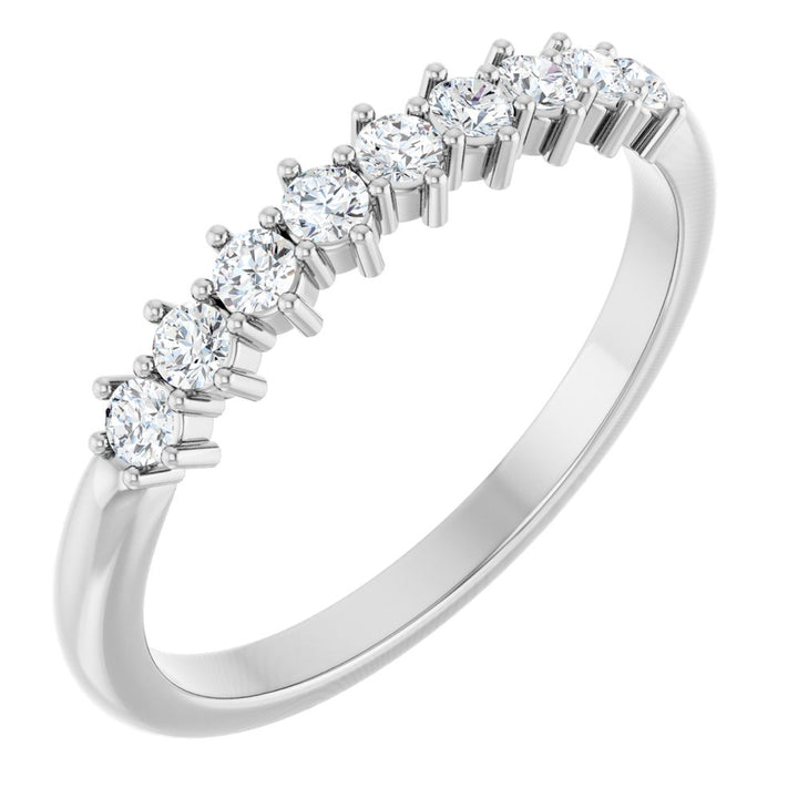 14K 9-Stone Diamond Anniversary Band