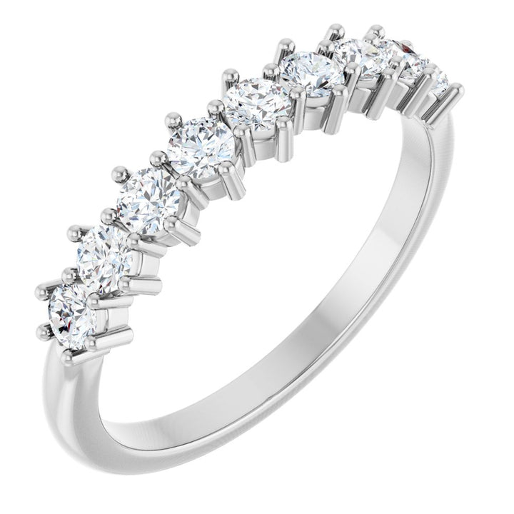 14K 9-Stone Diamond Anniversary Band