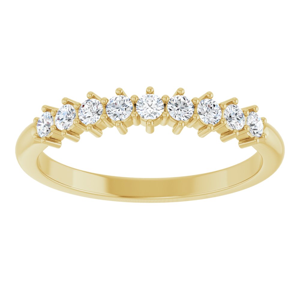 14K 9-Stone Diamond Anniversary Band