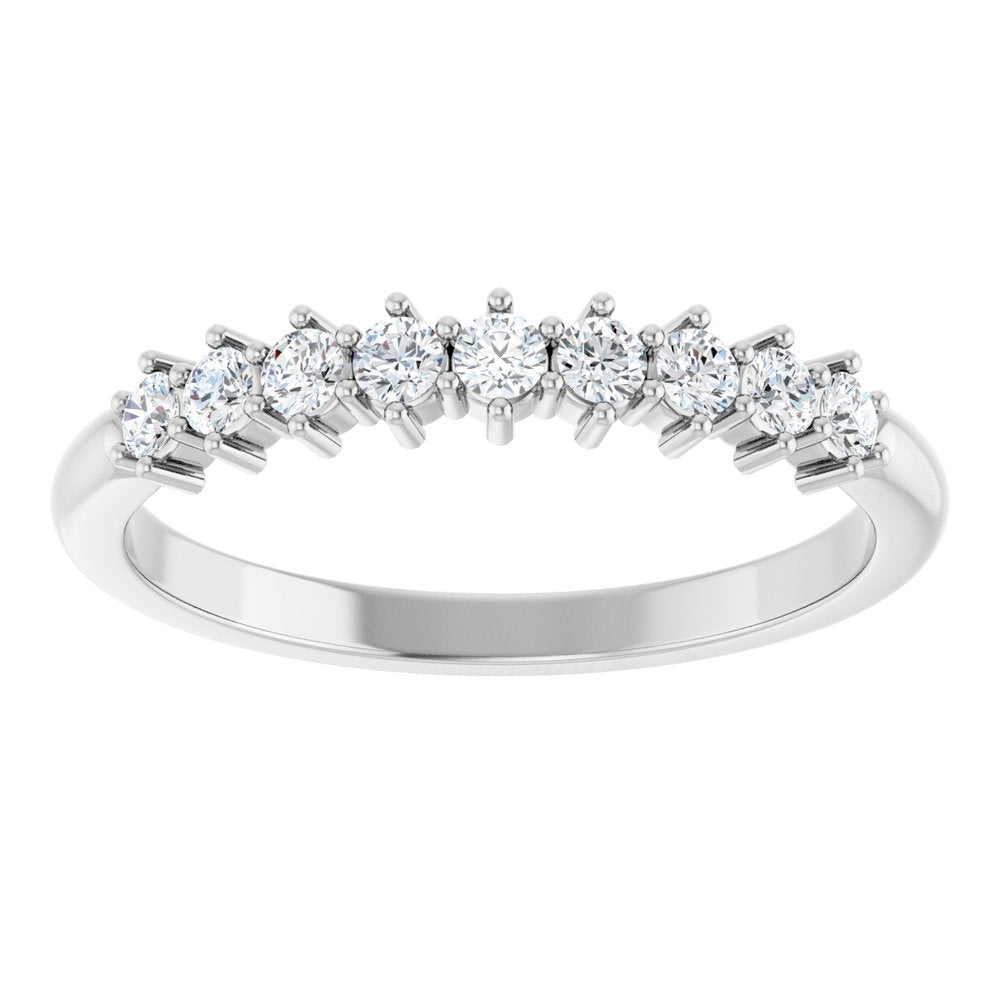 14K 9-Stone Diamond Anniversary Band