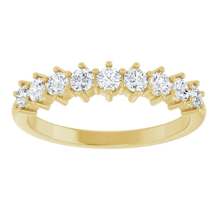 14K 9-Stone Diamond Anniversary Band