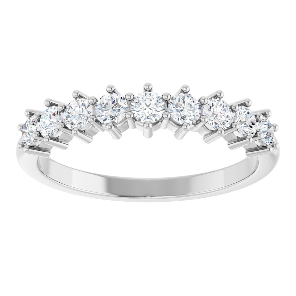 14K 9-Stone Diamond Anniversary Band