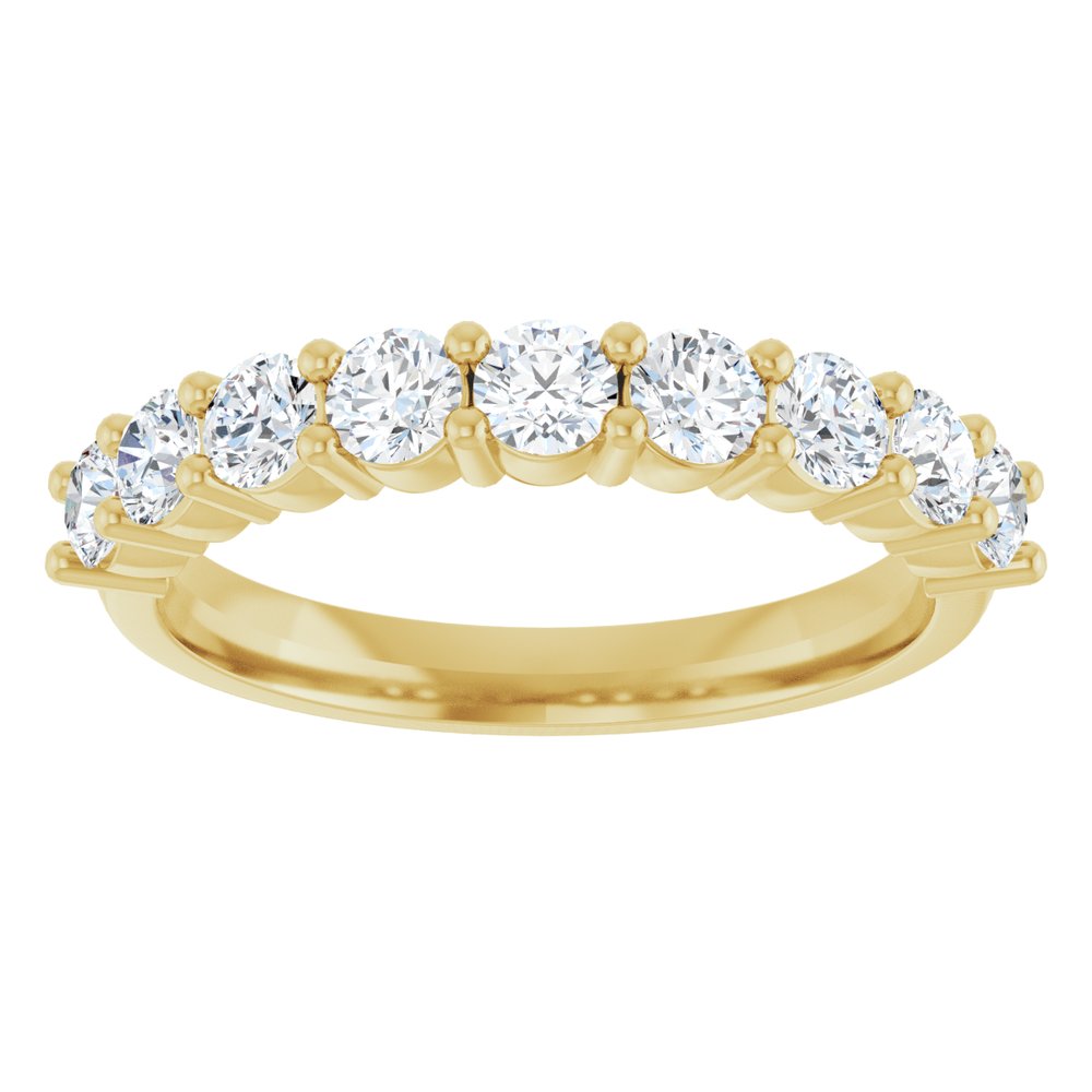 14K 9/10 CTW Lab Grown Diamond Anniversary Band