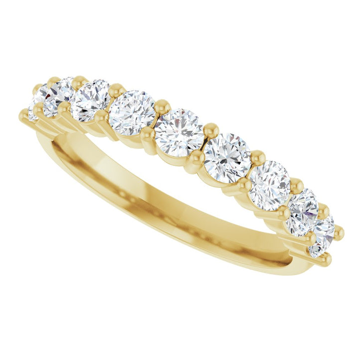 14K 9/10 CTW Lab Grown Diamond Anniversary Band