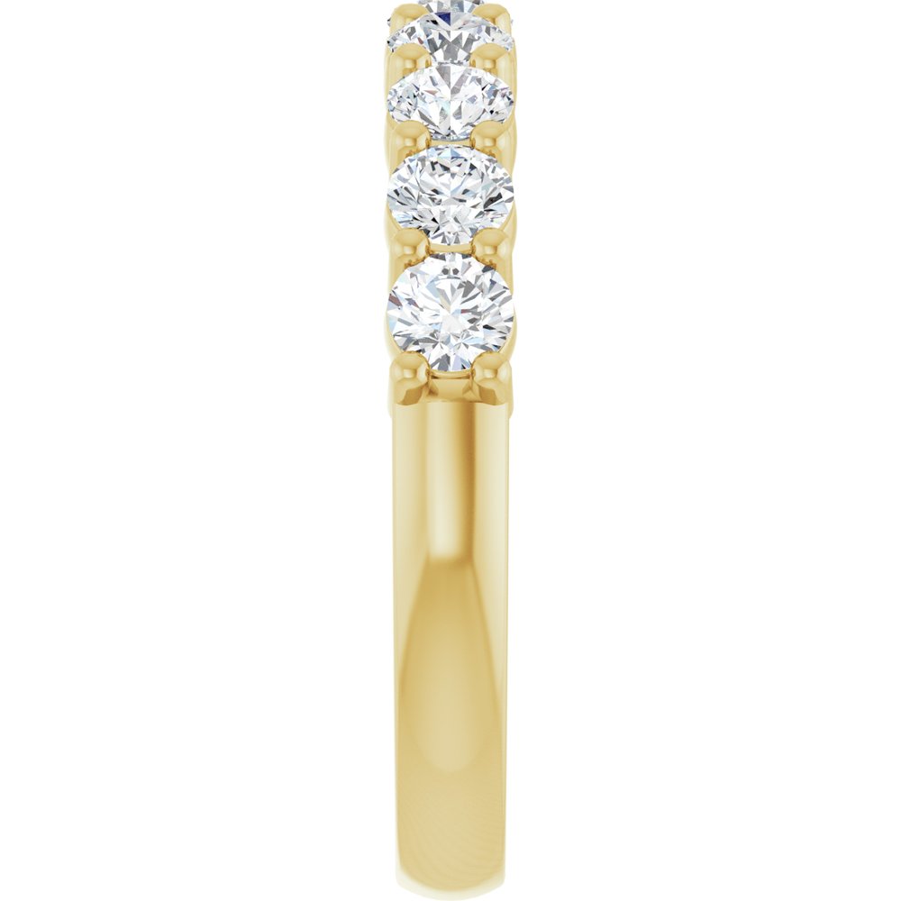 14K 9/10 CTW Lab Grown Diamond Anniversary Band
