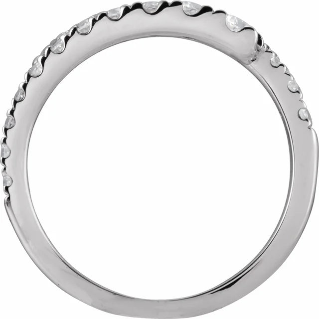 14K 9/10 CTW Lab Grown Diamond Bypass Ring