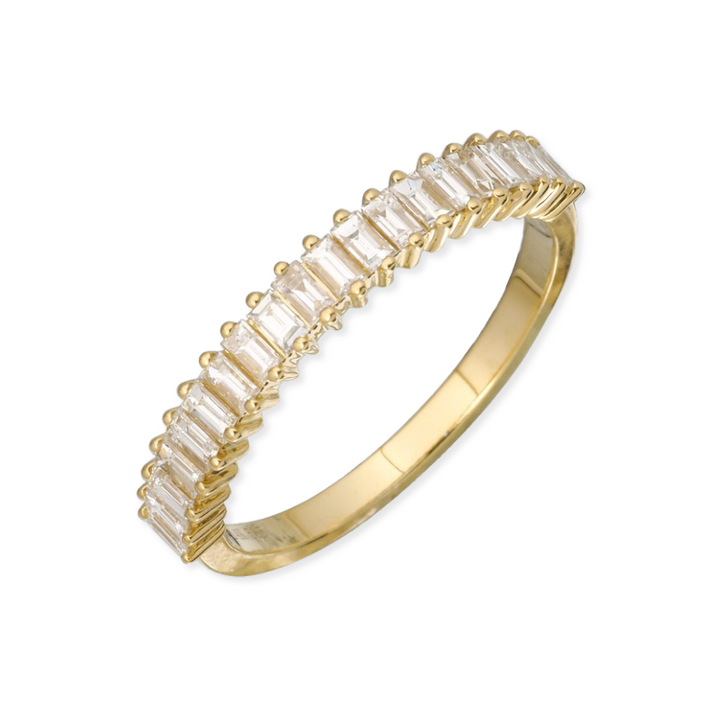 14K Baguette Diamond Anniversary Ring